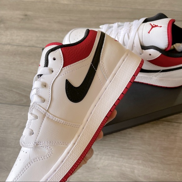 ❤️🤍Air Jordan 1 Low GS New WRB🤍❤️ - Picture 6 of 9